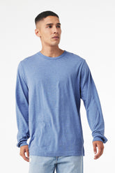 BELLA+CANVAS® Unisex Triblend Long Sleeve Tee - Blue Triblend - 2XL